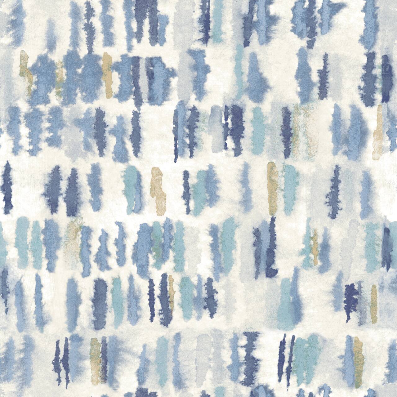 RoomMates Tamara Day Blue Watercolor Fountain Peel & Stick Wallpaper
